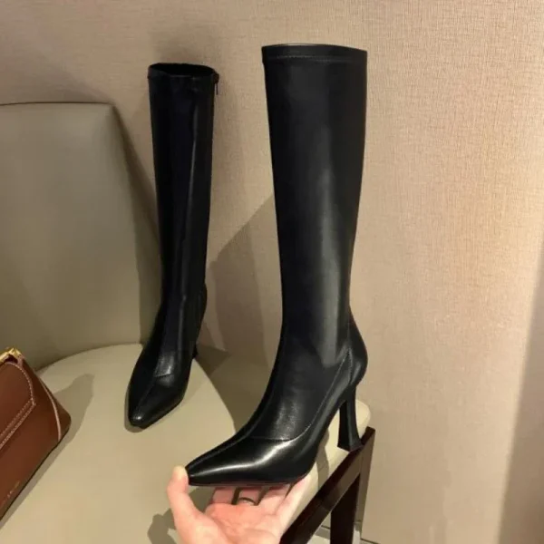 Thin Heel Knee-High Rider Boots 2025 - Image 6