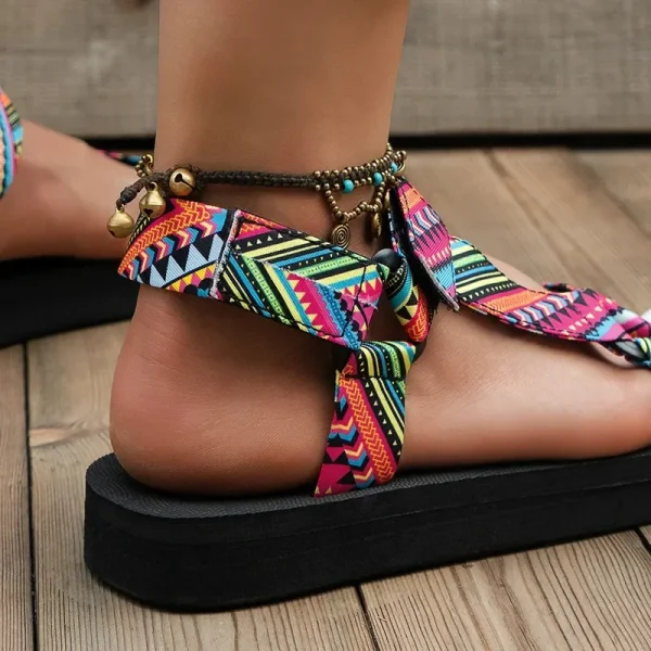 Platform Rope Sandals Cute Non-slip Beach - Image 5