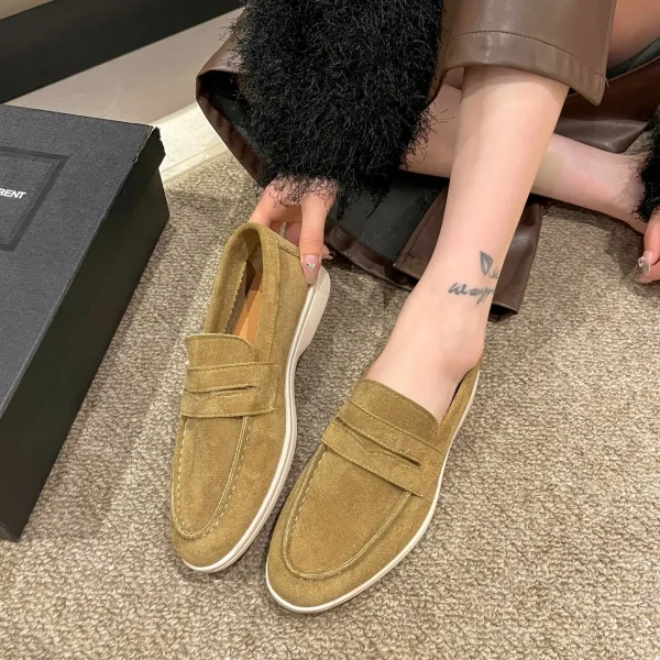 Suede Slip-On Loafers for Women - Image 5