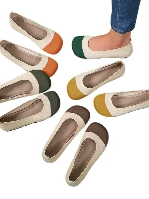 Korean Knit Breathable Flat Shoes