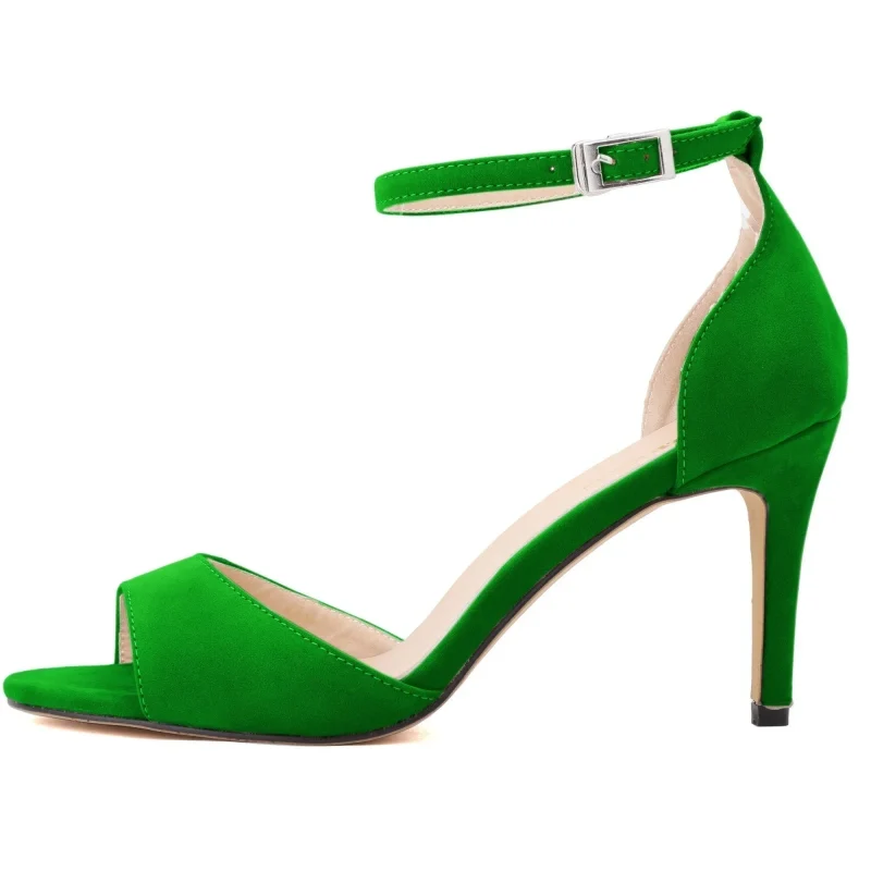 Sexy Ankle Strap Stiletto Sandals High Heels - Image 4