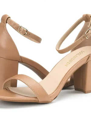 Ankle Strap Low-Heel Sandals