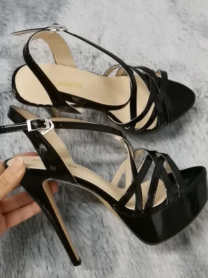 Platform Ankle Strap High Heels