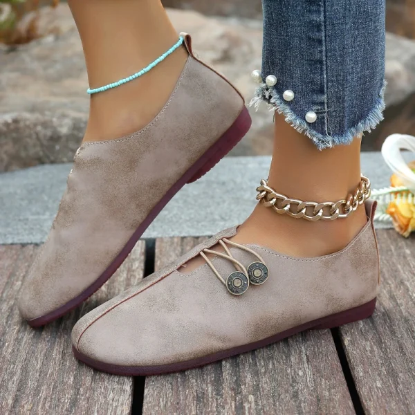 Trendy Round Toe Flats Summer Style - Image 4