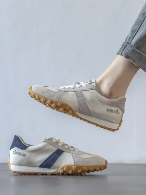 Suede Patchwork Platform Sneakers