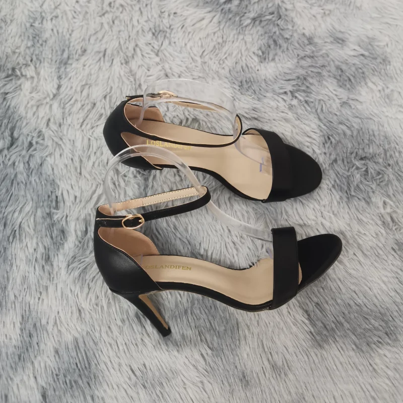 Sexy Open Toe Ankle Strap High Heels - Image 2