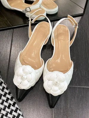 Flower Mary Jane Flats Soft Leather Shoes