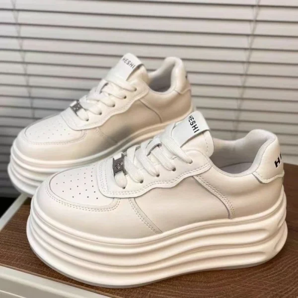 6cm Height Increase Leather Sneakers - Image 3