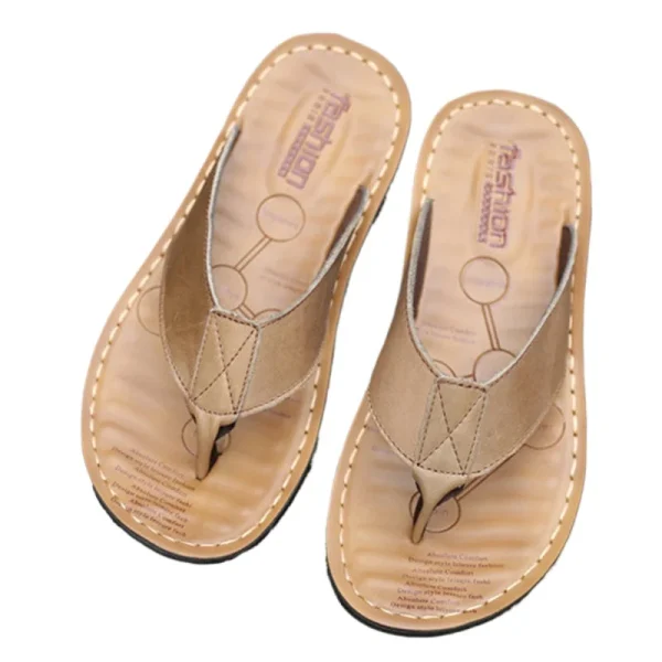 Men's Leather Beach Slippers