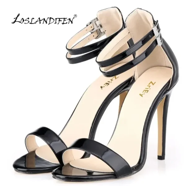 Ankle Strap Stiletto Sandals - Image 2