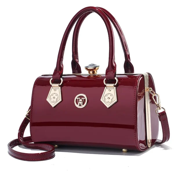 Luxury Patent Leather Shoulder Bag