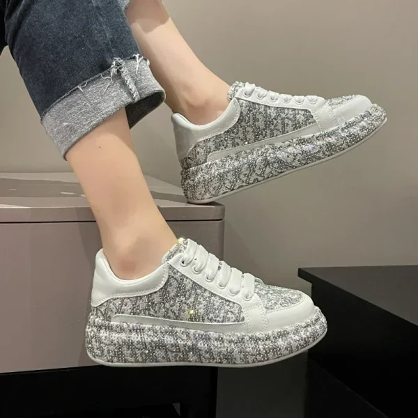 Women's Rhinestone Sneakers - Image 5