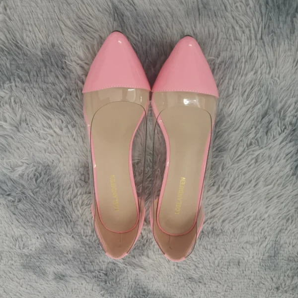 Transparent Pointed Toe Low Heels - Image 5