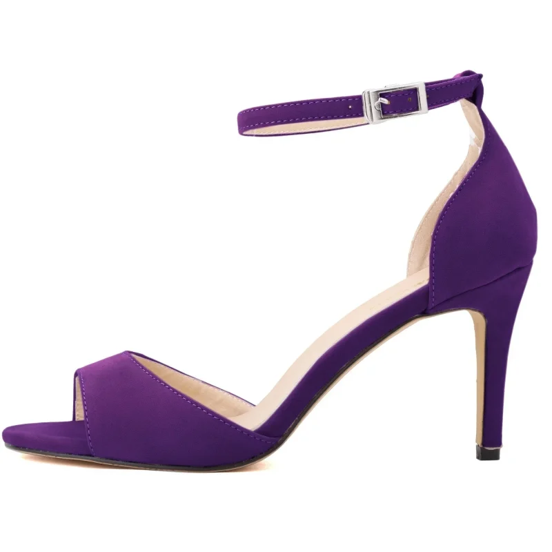 Sexy Ankle Strap Stiletto Sandals High Heels - Image 6