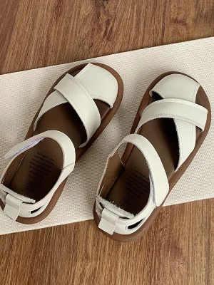 Preppy Soft-Sole Roman Sandals