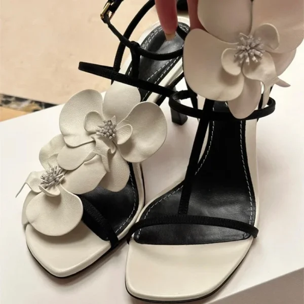 Flower Slingback Heels - Image 6