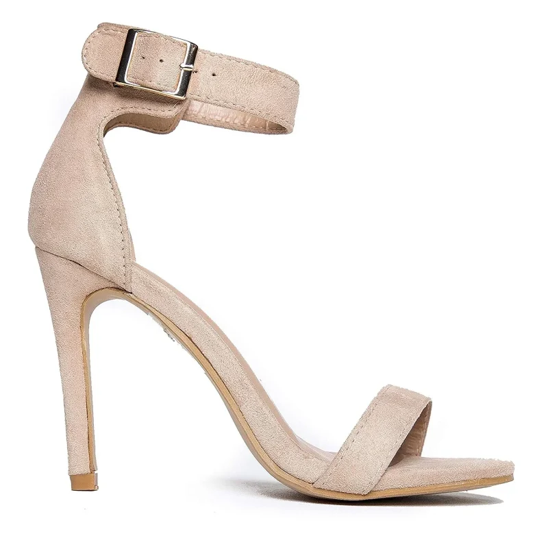 Women Sandals 2025 Summer Classic Sexy Pumps Open Toe Ankle Strap Stiletto Dress 11cm High Heels Elegant Party Wedding Shoes - Image 6