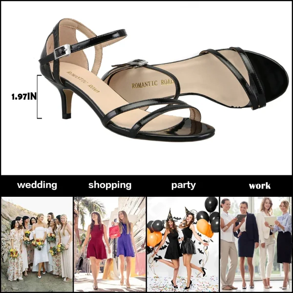 Low Heel Ankle Strap Sandals - Image 6