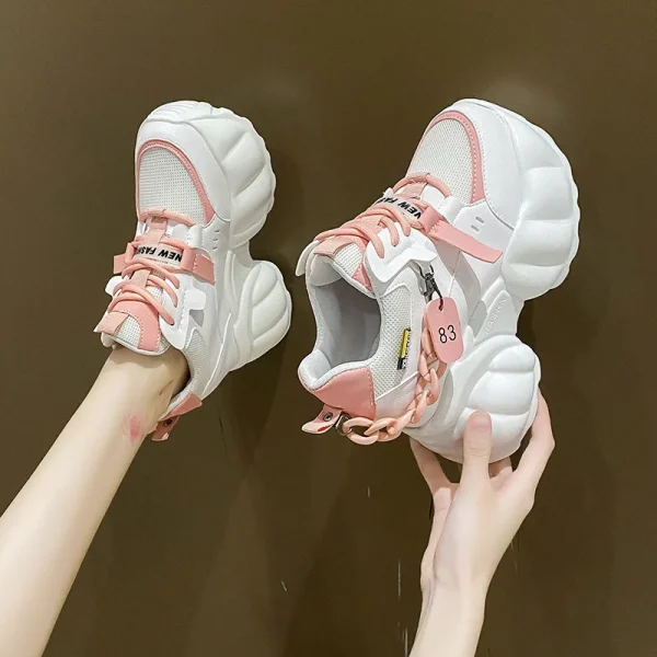 Chain Platform Sneakers for Women - Image 4