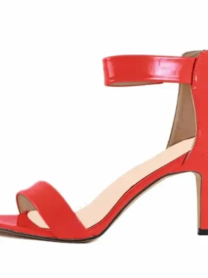 Ankle Strap Thin Heel Sandals