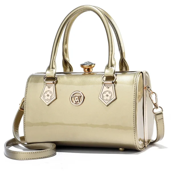 Luxury Patent Leather Shoulder Bag - Image 6