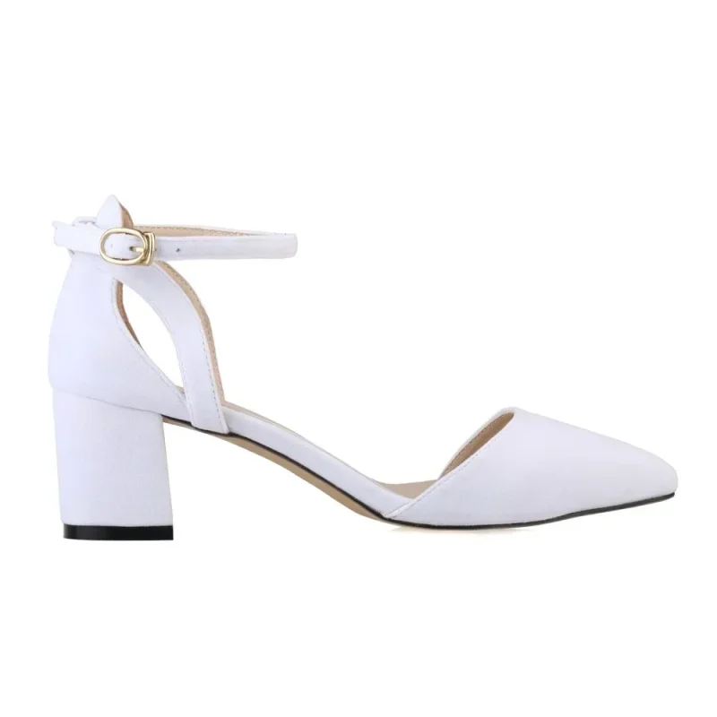 Sexy Buckle Sandals Pointed Toe High Heels - Image 6