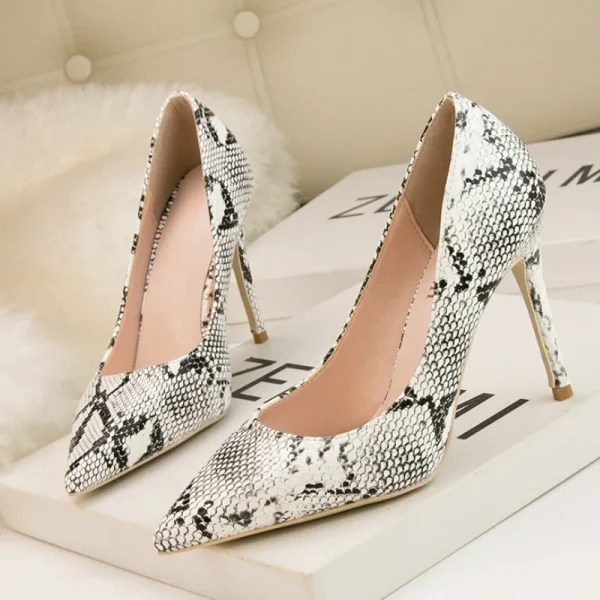 Snake Print Heels - Image 4