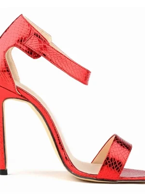 2025 Summer Croc Print Stiletto Sandals