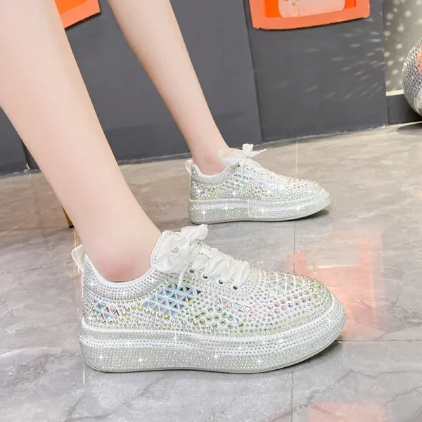 2025 Sparkling Rhinestone Platform Sneakers - Image 2