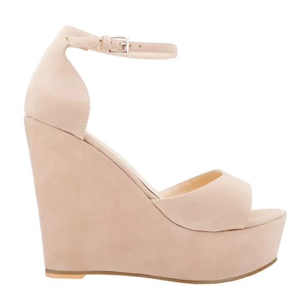 Ankle Strap Platform Wedge Sandals - Image 5