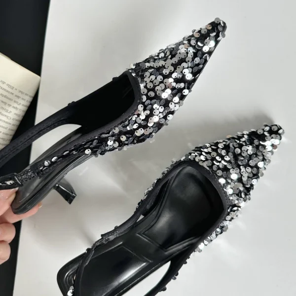 Crystal Rhinestone High Heels - Image 2