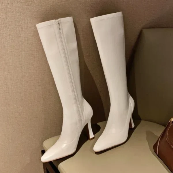 Thin Heel Knee-High Rider Boots 2025 - Image 5