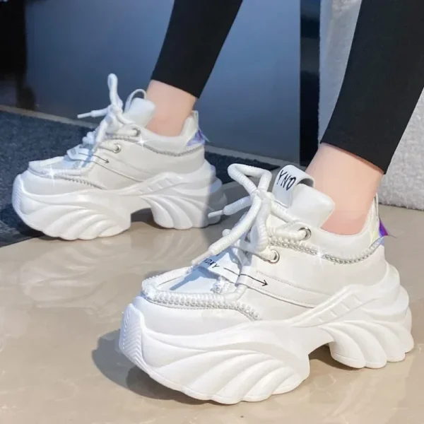 Breathable Platform Sneakers Height Boost