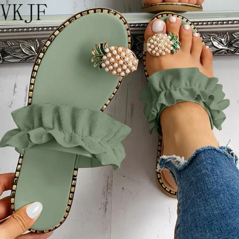 Pineapple Pearl Bohemian Beach Sandals - Image 2