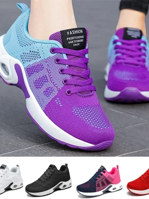 Air Cushion Sneakers Colorful Mesh Style