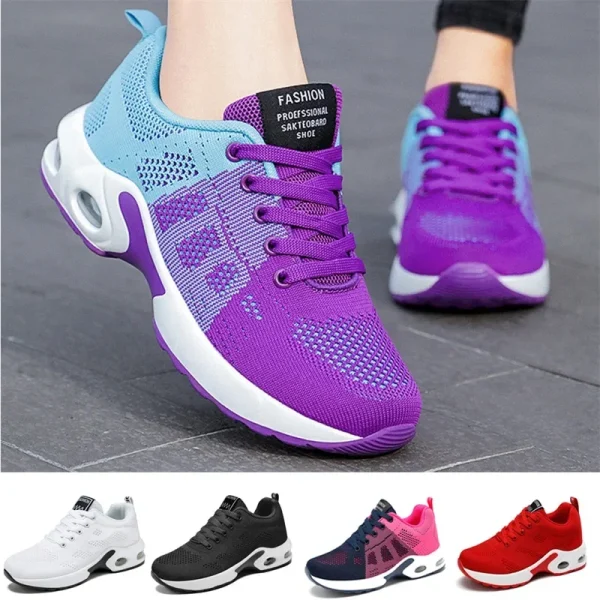 Air Cushion Sneakers Colorful Mesh Style