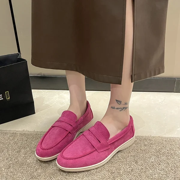 Suede Slip-On Loafers for Women - Image 3