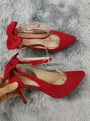 Bow Slingback Kitten Heels