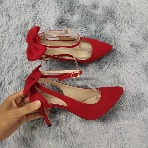 Bow Slingback Kitten Heels