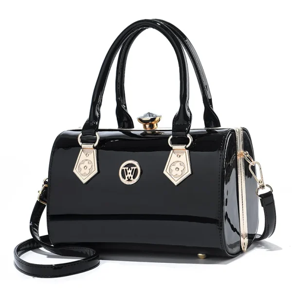 Luxury Patent Leather Shoulder Bag - Image 3