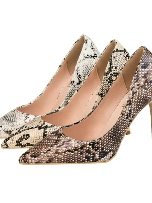 Snake Print Heels