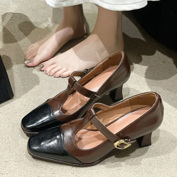 Retro Square Toe Mary Janes