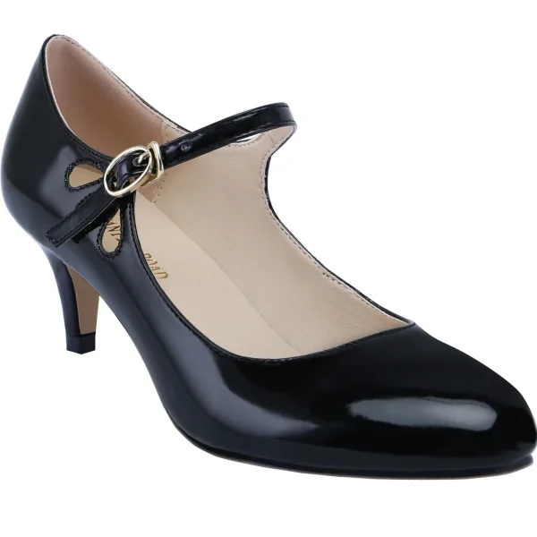 Patent Leather Low-Heel Dress Pumps - Image 5