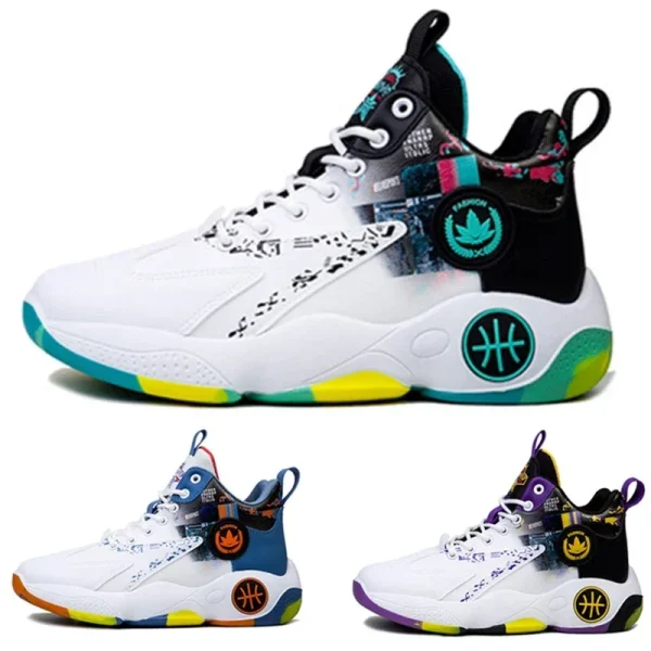 Unisex High-Top Basketball Sneakers - Image 2