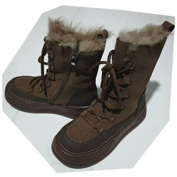 Women's British Style Snow Boots - Image 3