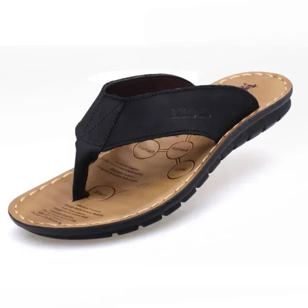 Men's Leather Beach Slippers - Image 6