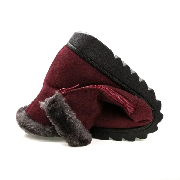 Plush Side-Zip No-Slip Snow Boots - Image 6