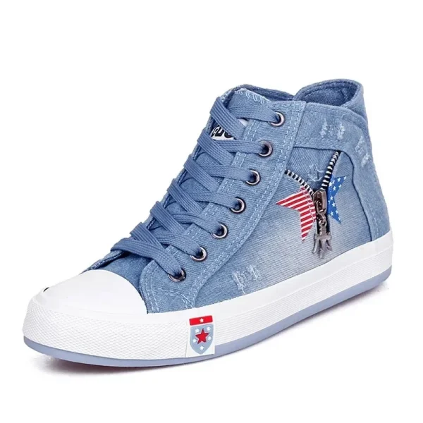 Women's High-Top Canvas Sneakers