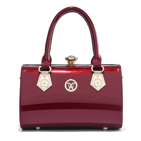 Luxury Patent Leather Shoulder Bag - Image 5