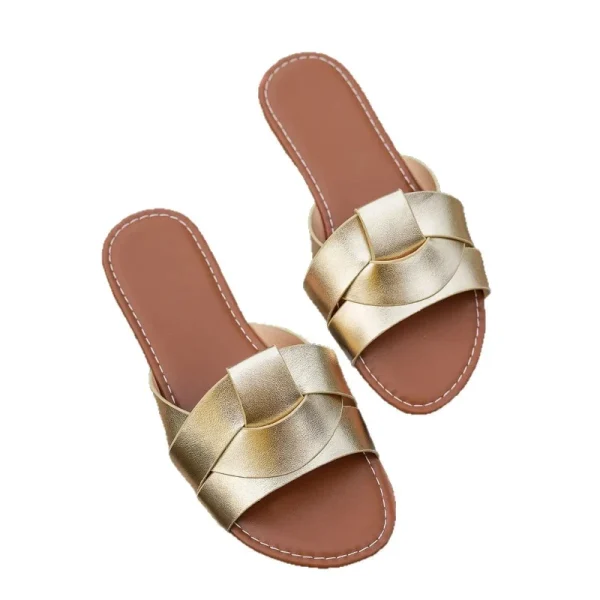 Summer One-Word Flat Beach Sandals